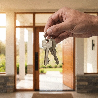 Main tenant des clés, symbolisant la sécurité