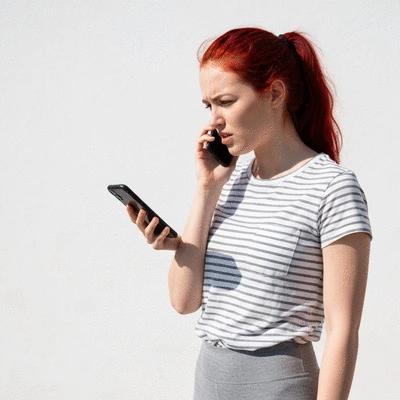 User preparing to call a locksmith